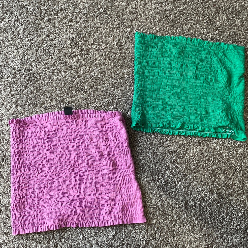 Small Purple/Green Windsor Tube Tops